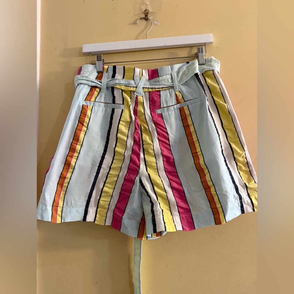 J.Crew Paper-Bag Short in Seersucker Ribbons, size 12 - Picture 3 of 8